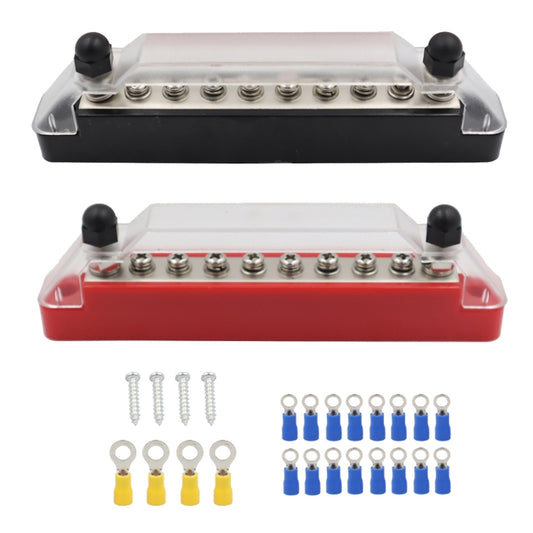 CP-0972 1 Pair 10-way A Style Power Distribution Block Terminal Studs with Terminals - Booster Cable & Clip by PMC Jewellery | Online Shopping South Africa | PMC Jewellery | Buy Now Pay Later Mobicred