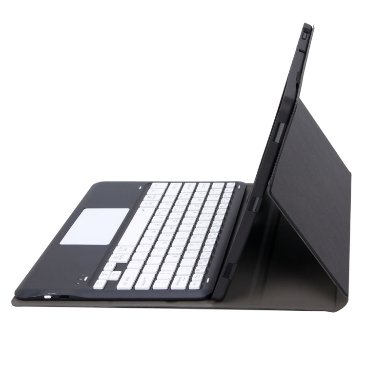 For Honor Pad V8 Pro AHN8-A Ultrathin Detachable Bluetooth Keyboard Leather Tablet Case with Touchpad(Black + White) - Others Keyboard by PMC TechLife | Online Shopping South Africa | PMC TechLife
