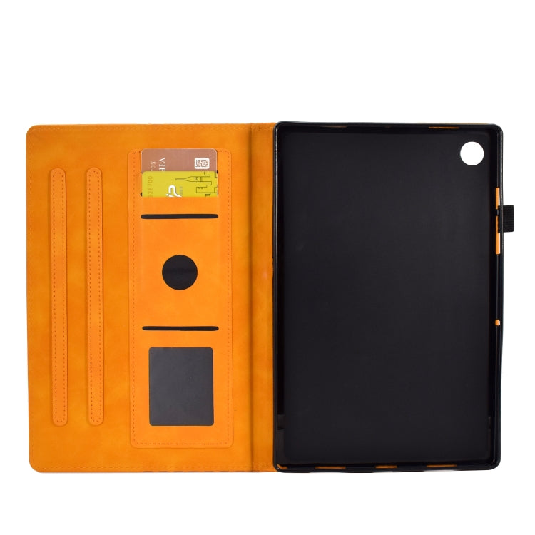 For Huawei MatePad T10 / T10S / Honor Tablet 6 Rhombus Embossed Leather Tablet Case(Khaki) - Honor by PMC TechLife | Online Shopping South Africa | PMC TechLife | Buy Now Pay Later Mobicred