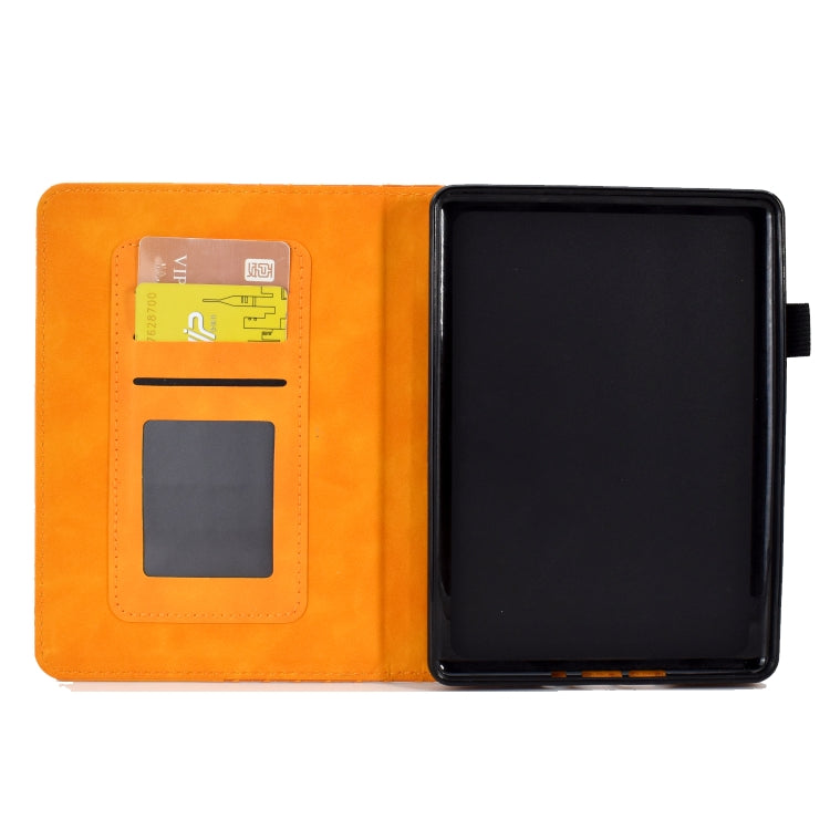 For Amazon Kindle PaperWhite 4 / 3 / 2 / 1 Rhombus Embossed Leather Tablet Case(Khaki) - free shipping - PMC TechLife - Order now!