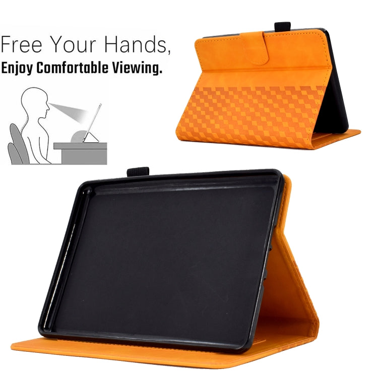 For Amazon Kindle PaperWhite 4 / 3 / 2 / 1 Rhombus Embossed Leather Tablet Case(Khaki) - free shipping - PMC TechLife - Order now!