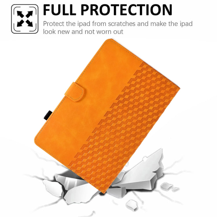 For Amazon Kindle PaperWhite 4 / 3 / 2 / 1 Rhombus Embossed Leather Tablet Case(Khaki) - free shipping - PMC TechLife - Order now!