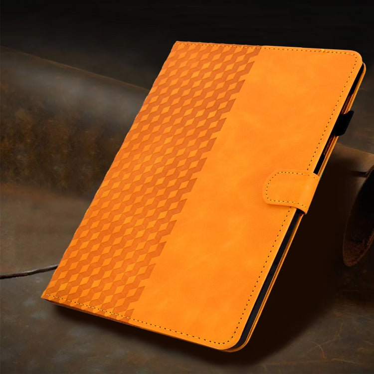 For Amazon Kindle Fire HD8 2020 Rhombus Embossed Leather Tablet Case(Khaki) - Amazon by PMC TechLife | Online Shopping South Africa | PMC TechLife | Buy Now Pay Later Mobicred