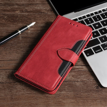 For OPPO Reno8 T 4G Skin Feel Magnetic Buckle Leather Phone Case(Red) - OPPO Cases by PMC Jewellery | Online Shopping South Africa | PMC Jewellery | Buy Now Pay Later Mobicred