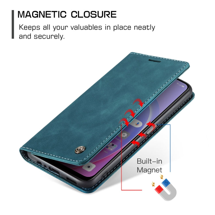 CaseMe 013 Multifunctional Horizontal Flip Leather Phone Case For OPPO A96 4G / A36 4G／A76 4G／K10 4G ／Realme 9i 4G (Blue) - OPPO Cases by CaseMe | Online Shopping South Africa | PMC Jewellery | Buy Now Pay Later Mobicred