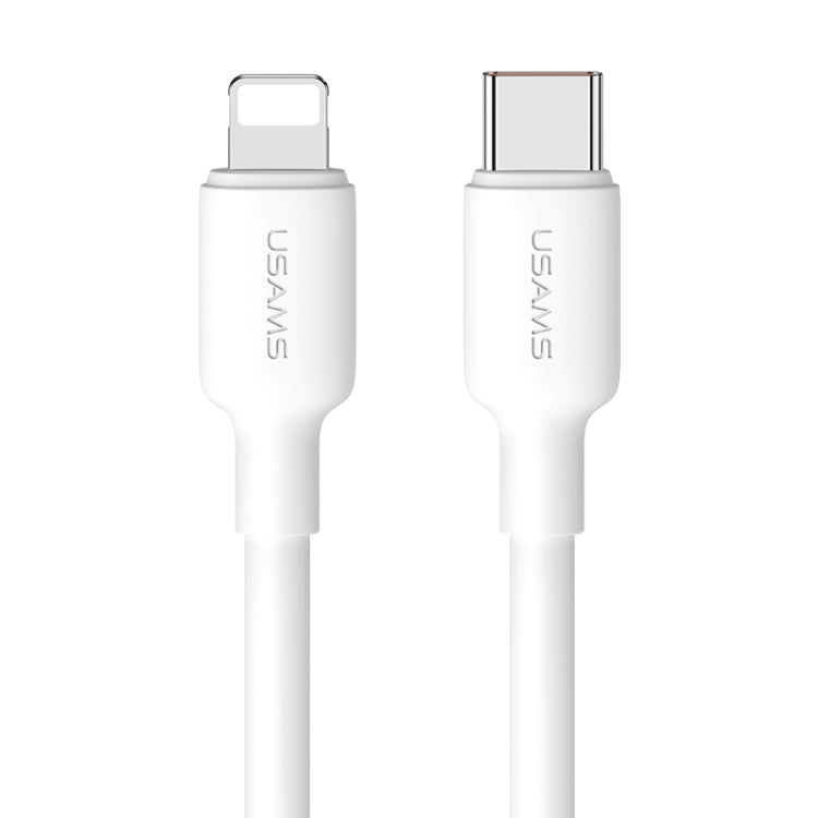 USAMS US-SJ611 U84 PD20W USB-C / Type-C to 8 Pin Charging Data Cable, Cable Length:2m(White) - 2 in 1 Cable by USAMS | Online Shopping South Africa | PMC Jewellery | Buy Now Pay Later Mobicred