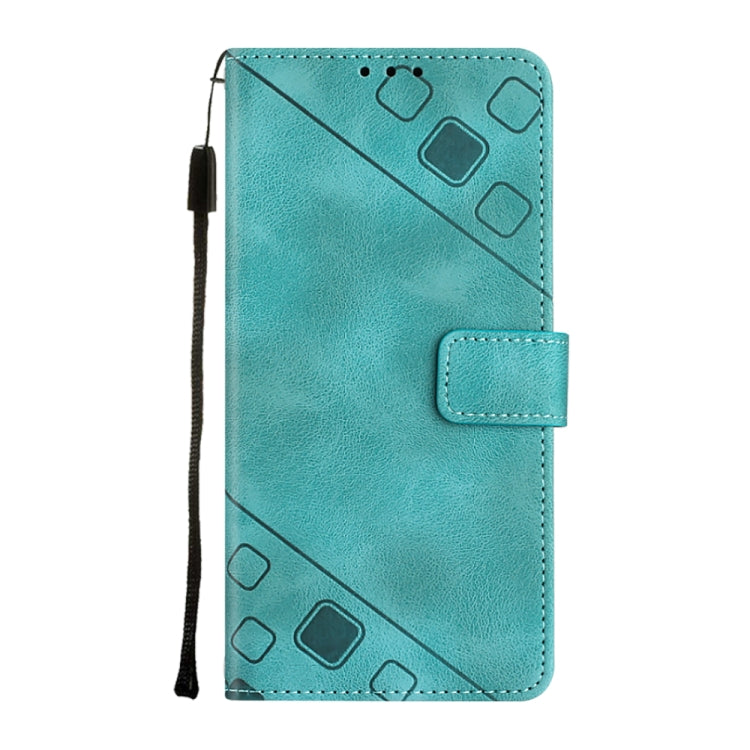 For ZTE Blade A72 Skin-feel Embossed Leather Phone Case(Green) - ZTE Cases by PMC Jewellery | Online Shopping South Africa | PMC Jewellery