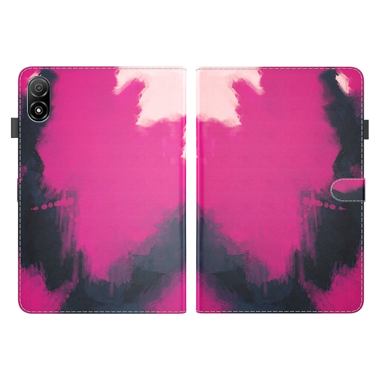 For Honor Pad V8 Pro Watercolor Pattern Flip Leather Tablet Case(Berry Color) - Lenovo by PMC TechLife | Online Shopping South Africa | PMC TechLife | Buy Now Pay Later Mobicred