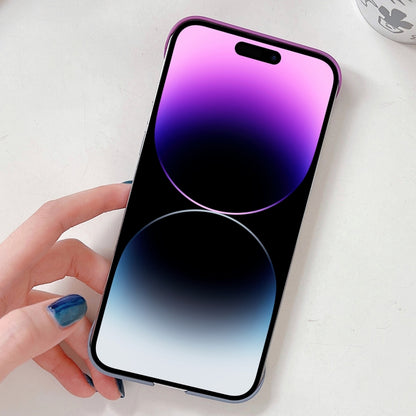 For iPhone 12 Pro Frameless Skin Feel Gradient Phone Case(Pink + Light Blue) - iPhone 12 / 12 Pro Cases by PMC Jewellery | Online Shopping South Africa | PMC Jewellery | Buy Now Pay Later Mobicred