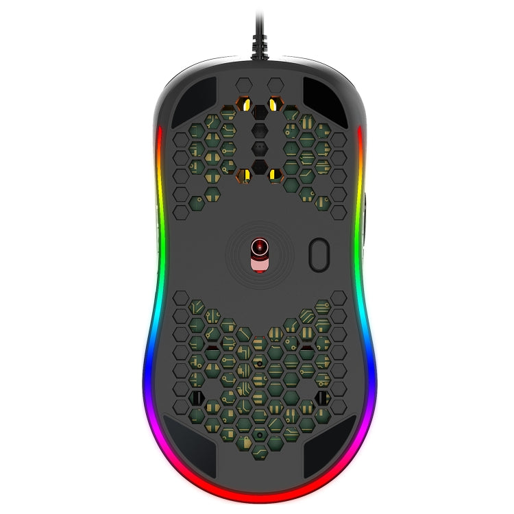 HXSJ X600 6 Keys RGB Luminous Macro Programming Wired Gaming Mouse(Black) - Wired Mice by HXSJ | Online Shopping South Africa | PMC Jewellery | Buy Now Pay Later Mobicred