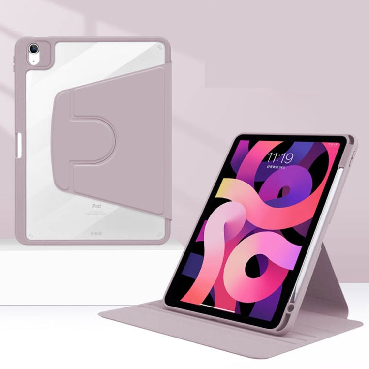 For Huawei MatePad 11 Acrylic Rotating Leather Tablet Case(Purple) - Huawei by PMC TechLife | Online Shopping South Africa | PMC TechLife | Buy Now Pay Later Mobicred