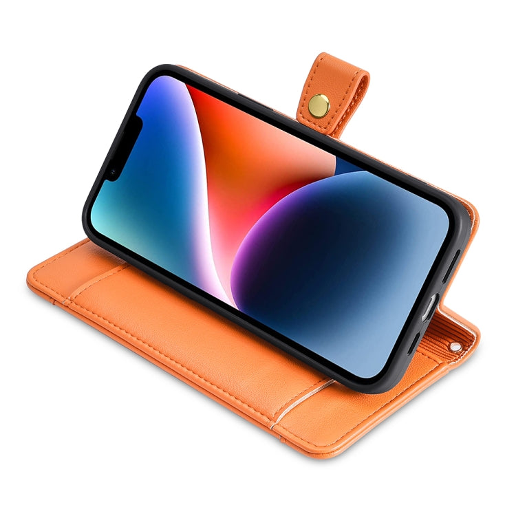 For Honor X8A Sheep Texture Cross-body Zipper Wallet Leather Phone Case(Orange) - Honor Cases by PMC TechLife | Online Shopping South Africa | PMC TechLife | Buy Now Pay Later Mobicred