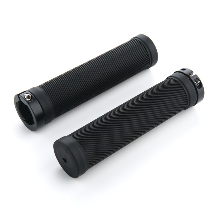AG40 1 Pair 22mm Caliber Bicycle Grips(Black) - Bicycle Grips by PMc TechLife | Online Shopping South Africa | PMc TechLife | Buy Now Pay Later Mobicred
