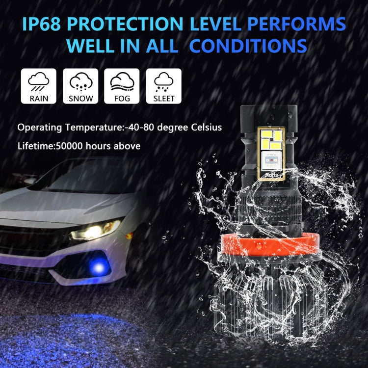 EV23 1 Pair H11 12W / 15000LM / DC 9-16V IP68 Waterproof Car RGB Fog Light - Fog / Driving Lights by PMC Jewellery | Online Shopping South Africa | PMC Jewellery | Buy Now Pay Later Mobicred