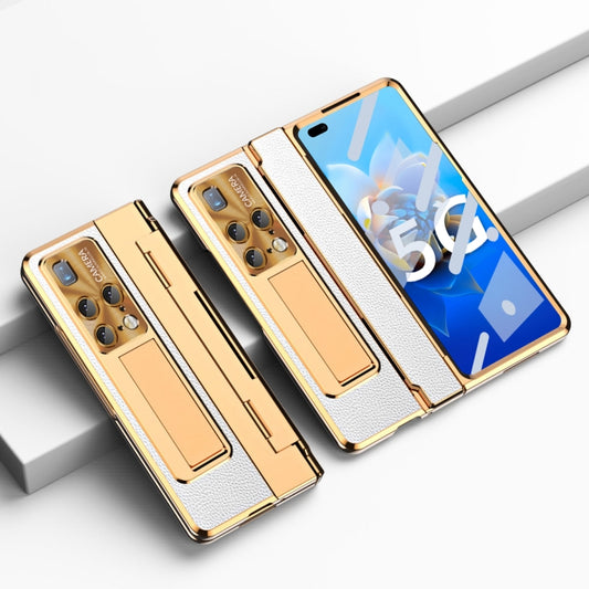 For Huawei Mate X2 Integrated Full Coverage Phone Case with Hinge(Gold+White) - Huawei Cases by PMC Jewellery | Online Shopping South Africa | PMC Jewellery | Buy Now Pay Later Mobicred