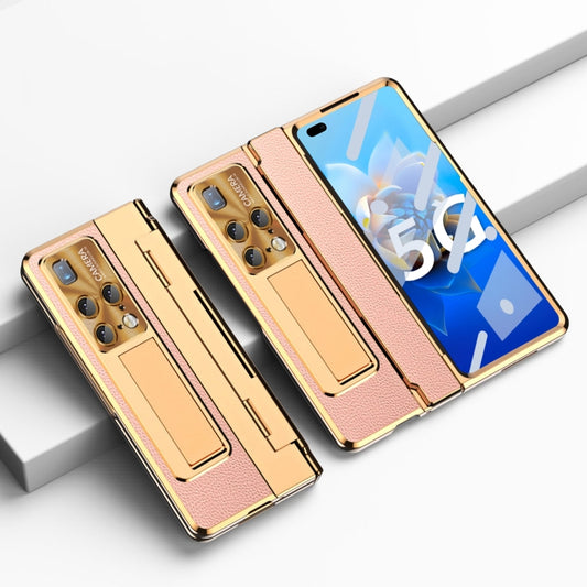 For Huawei Mate X2 Integrated Full Coverage Phone Case with Hinge(Gold+Pink) - Huawei Cases by PMC Jewellery | Online Shopping South Africa | PMC Jewellery | Buy Now Pay Later Mobicred