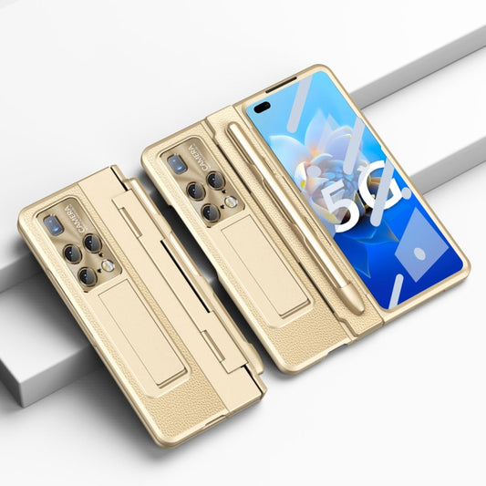 For Huawei Mate X2 Integrated Full Coverage Hinge Phone Case with Stylus(Gold) - Huawei Cases by PMC Jewellery | Online Shopping South Africa | PMC Jewellery | Buy Now Pay Later Mobicred