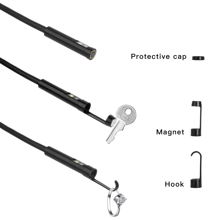 P130 8mm 4.3 inch Dual Camera with Screen Endoscope, Length:5m - free shipping - PMC TechLife - Order now!