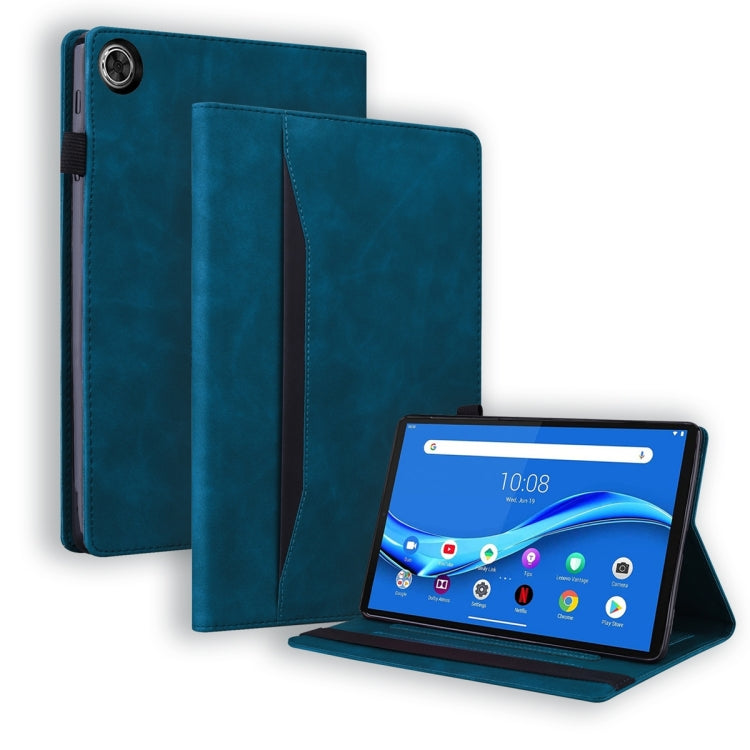 For Lenovo Tab M10 Plus 10.6 3rd Gen 2022 Business Shockproof Horizontal Flip Leather Tablet Case(Blue) - Lenovo by PMC TechLife | Online Shopping South Africa | PMC TechLife | Buy Now Pay Later Mobicred