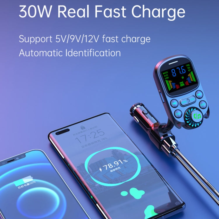 BC86 Colorful Screen Car Bluetooth 5.3 FM Transmitter MP3 Player - Bluetooth Car Kits by PMC TechLife | Online Shopping South Africa | PMC TechLife | Buy Now Pay Later Mobicred