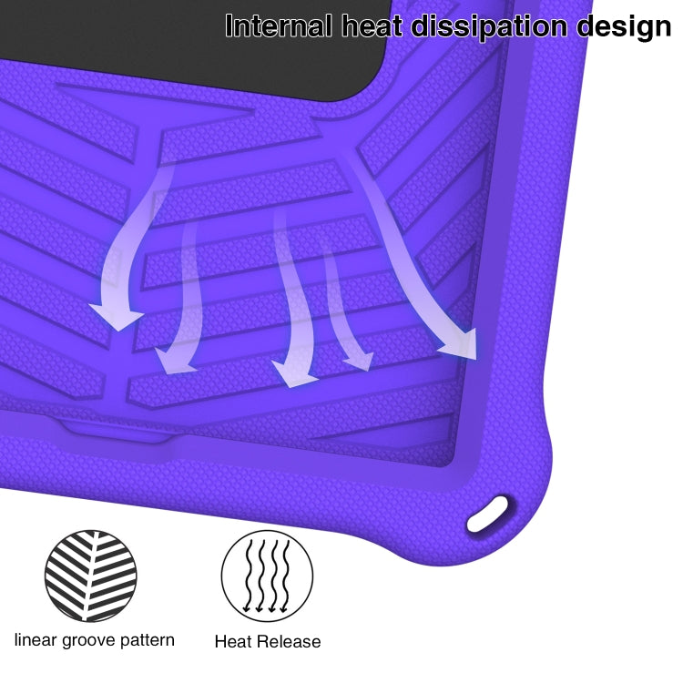For Lenovo Tab K10 Spider King Silicone Protective Tablet Case(Purple) - Lenovo by PMC TechLife | Online Shopping South Africa | PMC TechLife | Buy Now Pay Later Mobicred