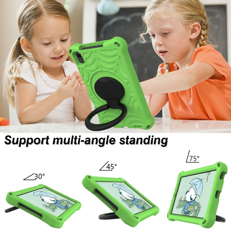 For Huawei MediaPad M5 Lite 8 Spider King Silicone Protective Tablet Case(Green) - Huawei by PMC TechLife | Online Shopping South Africa | PMC TechLife | Buy Now Pay Later Mobicred
