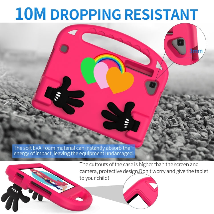 For Lenovo Tab M8 4th Gen Love Small Palm Holder EVA Tablet Case(Rose Red) - Lenovo by PMC TechLife | Online Shopping South Africa | PMC TechLife | Buy Now Pay Later Mobicred