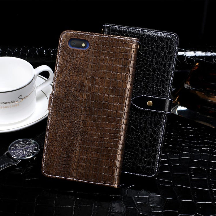 For Alcatel 1V (2019) idewei Crocodile Texture Horizontal Flip Leather Case with Holder & Card Slots & Wallet(Black) - More Brand by idewei | Online Shopping South Africa | PMC Jewellery | Buy Now Pay Later Mobicred