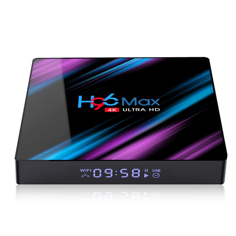 H96 Max-3318 4K Ultra HD Android TV Box with Remote Controller, Android 10.0, RK3318 Quad-Core 64bit Cortex-A53, 2GB+16GB, Support TF Card / USBx2 / AV / Ethernet, Plug Specification:EU Plug - RK3318 by PMC Jewellery | Online Shopping South Africa | PMC Jewellery | Buy Now Pay Later Mobicred