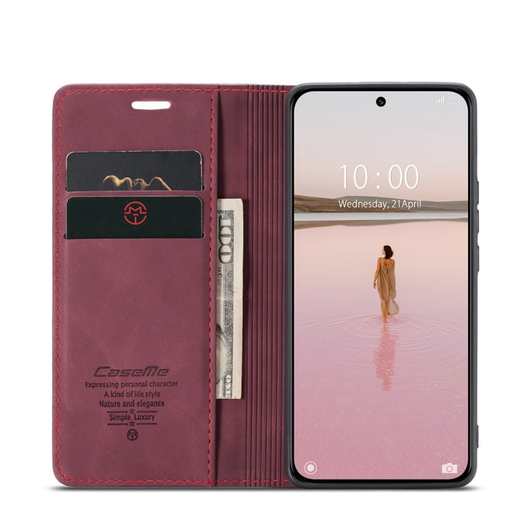 For Xiaomi 13 CaseMe 013 Multifunctional Horizontal Flip Leather Phone Case(Wine Red) - Xiaomi Cases by CaseMe | Online Shopping South Africa | PMC Jewellery | Buy Now Pay Later Mobicred