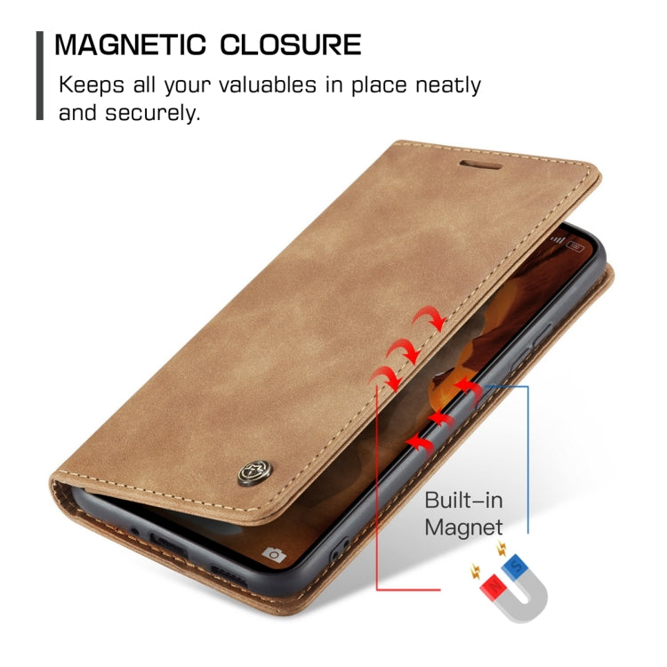 For Xiaomi Redmi 11A / 12C CaseMe 013 Multifunctional Horizontal Flip Leather Phone Case(Brown) - Xiaomi Cases by CaseMe | Online Shopping South Africa | PMC Jewellery | Buy Now Pay Later Mobicred