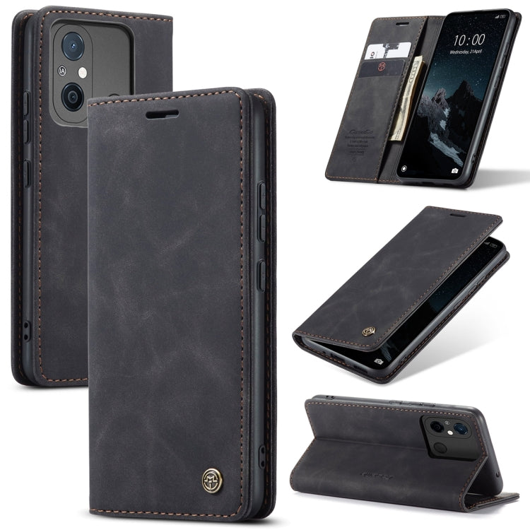 For Xiaomi Redmi 11A / 12C CaseMe 013 Multifunctional Horizontal Flip Leather Phone Case(Black) - Xiaomi Cases by CaseMe | Online Shopping South Africa | PMC Jewellery | Buy Now Pay Later Mobicred