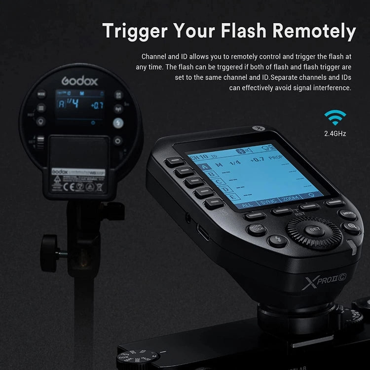 Godox XPro II TTL Wireless Flash Trigger For FUJIFILM(Black) - free shipping - PMC TechLife - Order now!