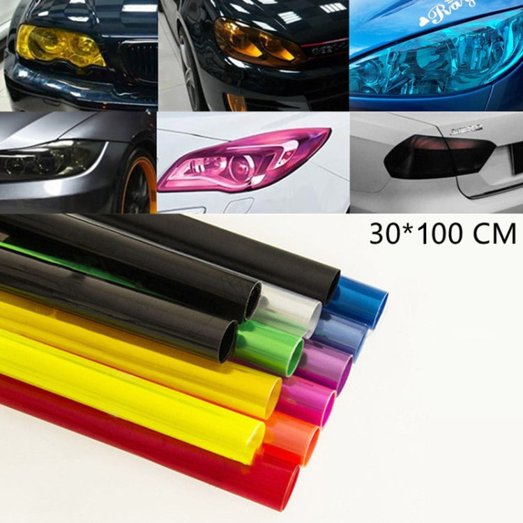 2pcs Car Headlight Protective Film Tail Light Film Motorcycle Fog Light Film, Size:30 x 100cm(Gold) - Auto Film by PMC Jewellery | Online Shopping South Africa | PMC Jewellery