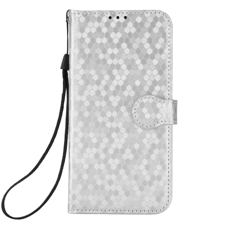For Blackview A85 Honeycomb Dot Texture Leather Phone Case(Silver) - More Brand by PMC TechLife | Online Shopping South Africa | PMC TechLife | Buy Now Pay Later Mobicred