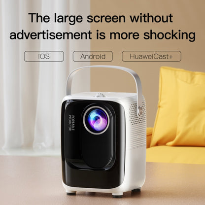 A007 Portable 1280 x 720 HD 113 ANSI Smart LED Projector, Plug:EU Plug(Black) - Mini Projector by PMC Jewellery | Online Shopping South Africa | PMC Jewellery | Buy Now Pay Later Mobicred