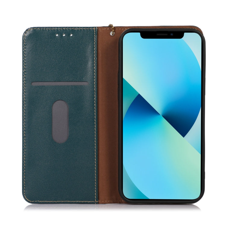 For Google Pixel 8 KHAZNEH Nappa Top Layer Cowhide Leather Phone Case(Green) - Google Cases by PMC TechLife | Online Shopping South Africa | PMC TechLife | Buy Now Pay Later Mobicred