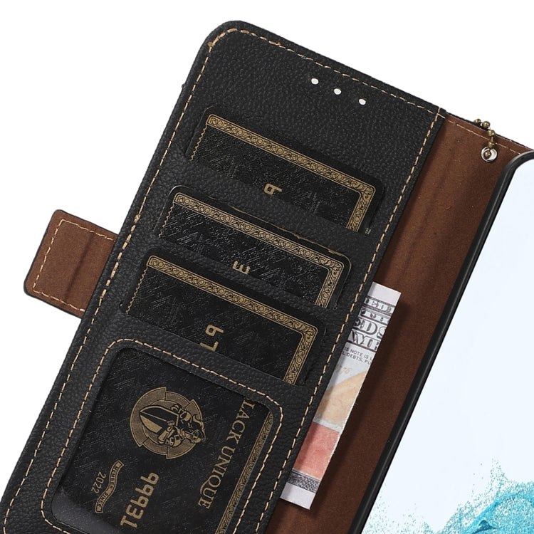For Google Pixel 8 Pro Side-Magnetic TJ Genuine Leather RFID Phone Case(Black) - Google Cases by PMC TechLife | Online Shopping South Africa | PMC TechLife | Buy Now Pay Later Mobicred