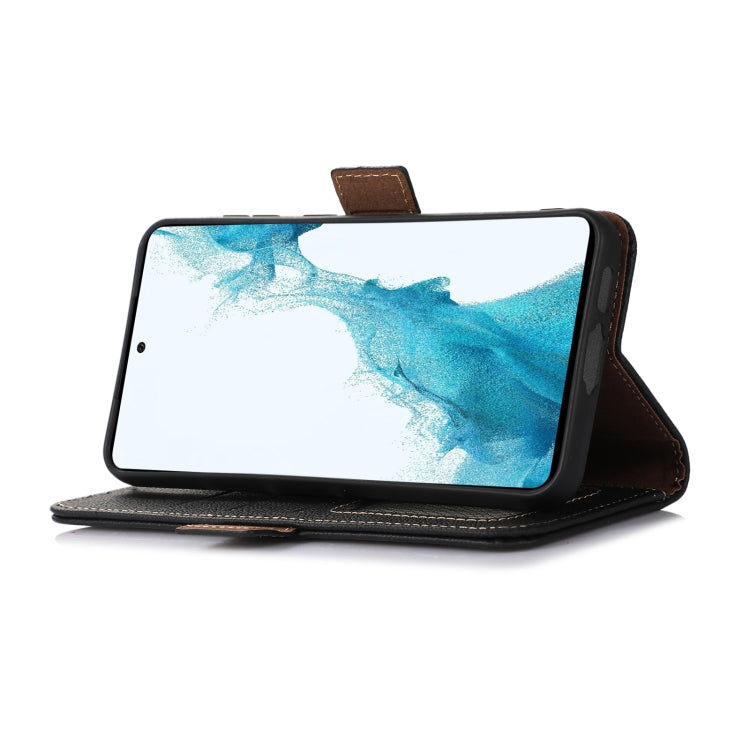 For Google Pixel 8 Pro Side-Magnetic TJ Genuine Leather RFID Phone Case(Black) - Google Cases by PMC TechLife | Online Shopping South Africa | PMC TechLife | Buy Now Pay Later Mobicred