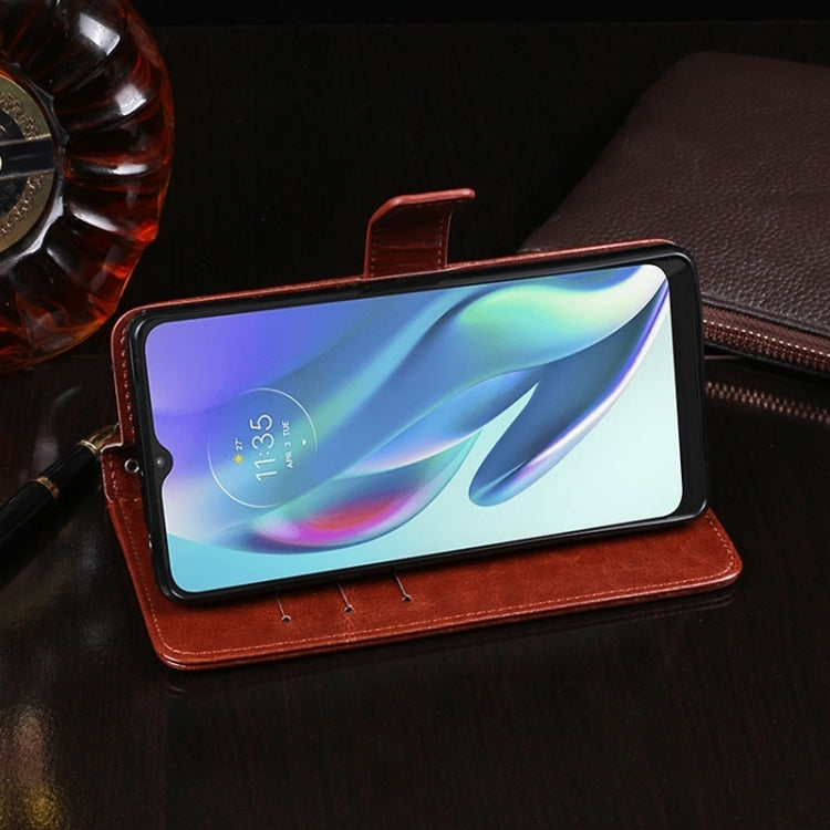 For Blackview A85 idewei Crazy Horse Texture Leather Phone Case with Holder(Sky Blue) - More Brand by idewei | Online Shopping South Africa | PMC TechLife | Buy Now Pay Later Mobicred