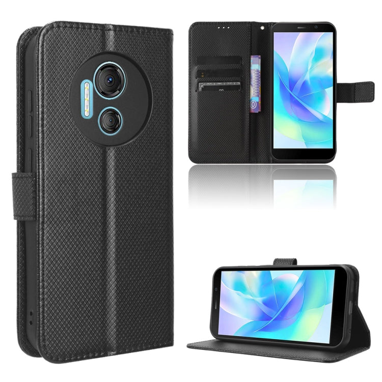 For Doogee X97 / X97 Pro Diamond Texture Leather Phone Case(Black) - Doogee Cases by PMC Jewellery | Online Shopping South Africa | PMC Jewellery | Buy Now Pay Later Mobicred