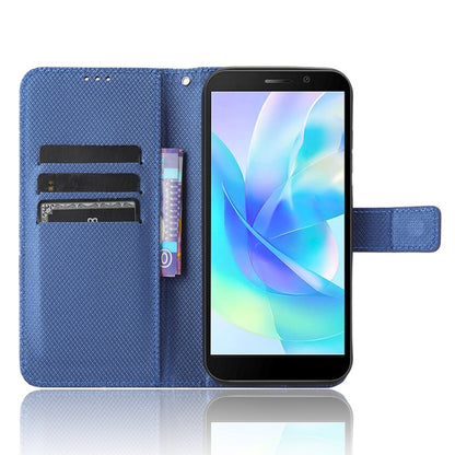 For Doogee X97 / X97 Pro Diamond Texture Leather Phone Case(Blue) - Doogee Cases by PMC Jewellery | Online Shopping South Africa | PMC Jewellery | Buy Now Pay Later Mobicred