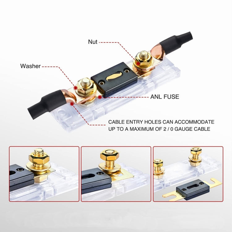 2 in 1 ANL Car Fuse Holder Electrical Protection Insulating Cover, Current:300A - Fuse by PMC TechLife | Online Shopping South Africa | PMC TechLife | Buy Now Pay Later Mobicred