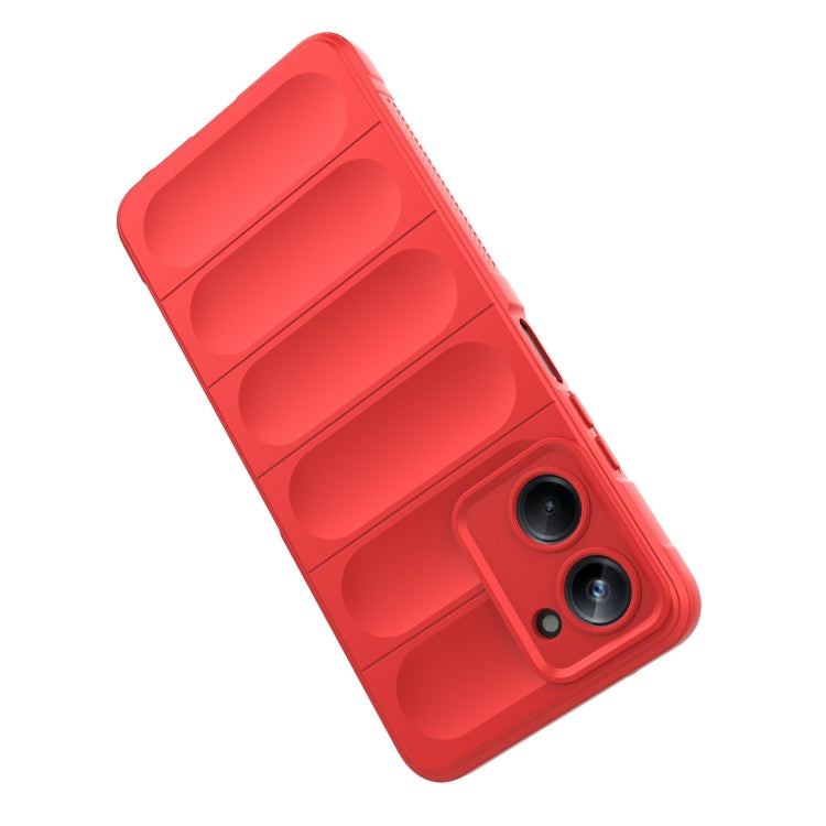 For Realme 10 Pro 5G Magic Shield TPU + Flannel Phone Case(Light Blue) - Realme Cases by PMC TechLife | Online Shopping South Africa | PMC TechLife | Buy Now Pay Later Mobicred