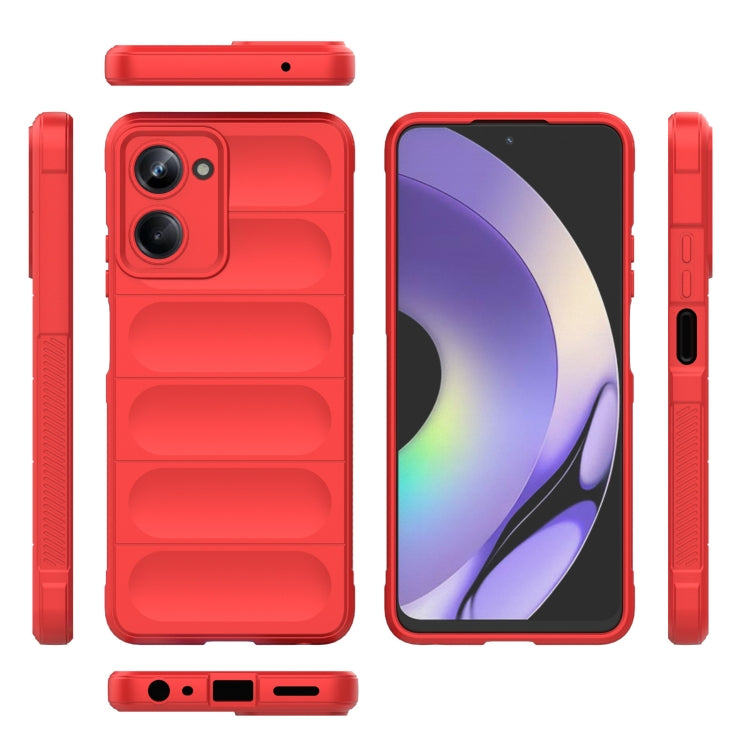 For Realme 10 Pro 5G Magic Shield TPU + Flannel Phone Case(Purple) - Realme Cases by PMC TechLife | Online Shopping South Africa | PMC TechLife | Buy Now Pay Later Mobicred