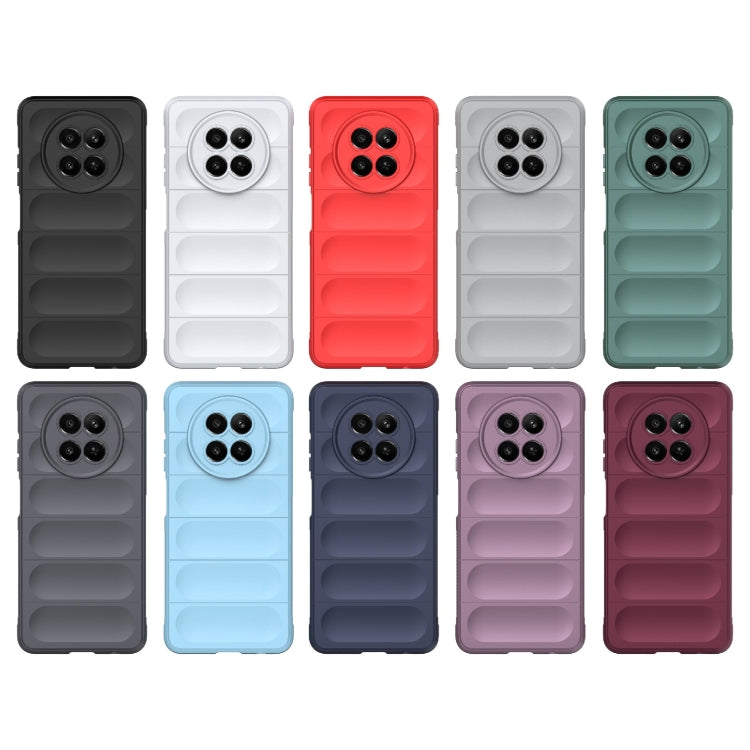 For Realme 12 5G Global Magic Shield TPU + Flannel Phone Case(Red) - Realme Cases by PMC TechLife | Online Shopping South Africa | PMC TechLife | Buy Now Pay Later Mobicred