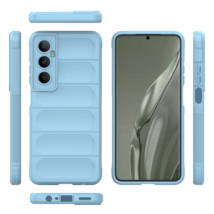For Realme C65 4G Global Magic Shield TPU + Flannel Phone Case(Light Blue) - Realme Cases by PMC TechLife | Online Shopping South Africa | PMC TechLife | Buy Now Pay Later Mobicred