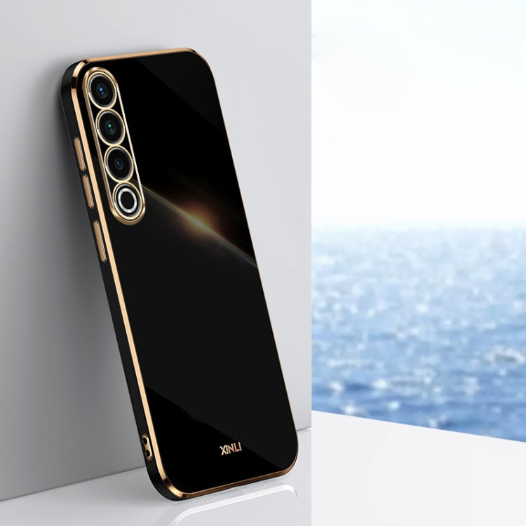 For Meizu 20 Pro 5G XINLI Straight Edge 6D Electroplate TPU Phone Case(Black) - Meizu by XINLI | Online Shopping South Africa | PMC Jewellery | Buy Now Pay Later Mobicred