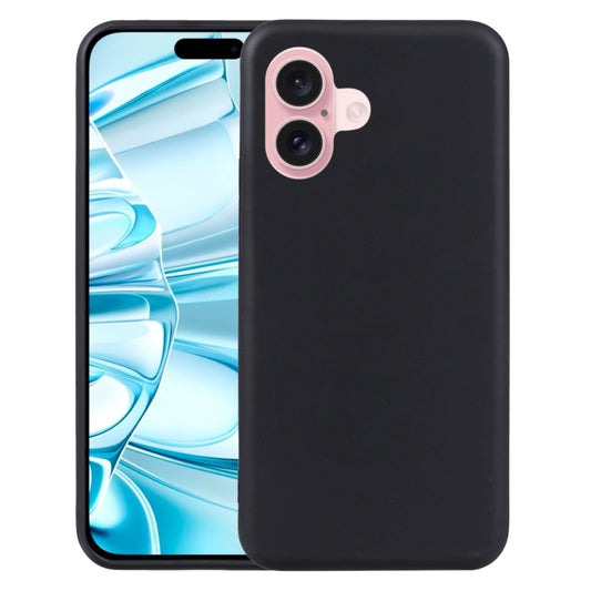 For iPhone 16 Plus TPU Phone Case(Black) - iPhone 16 Plus Cases by PMC Jewellery | Online Shopping South Africa | PMC Jewellery | Buy Now Pay Later Mobicred