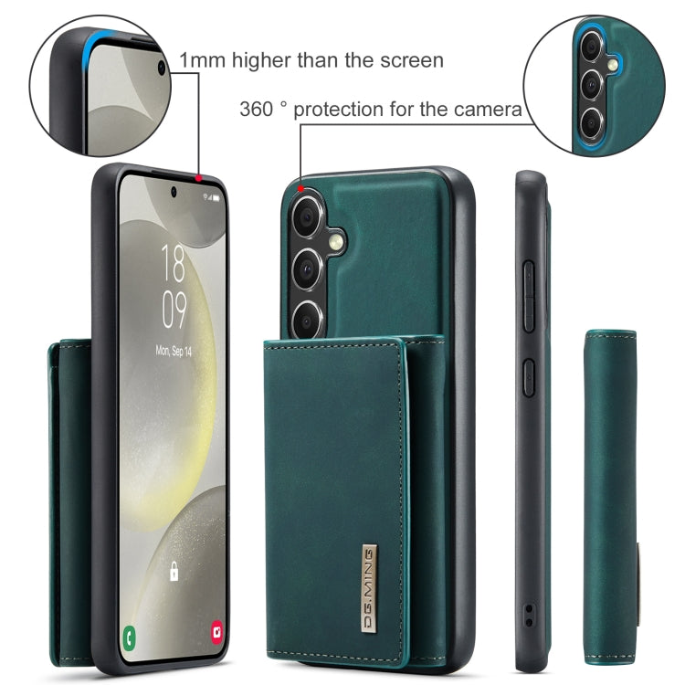 For Samsung Galaxy S24 5G DG.MING M1 Series 3-Fold Multi Card Wallet + Magnetic Phone Case(Green) - Galaxy S24 5G Cases by DG.MING | Online Shopping South Africa | PMC Jewellery | Buy Now Pay Later Mobicred